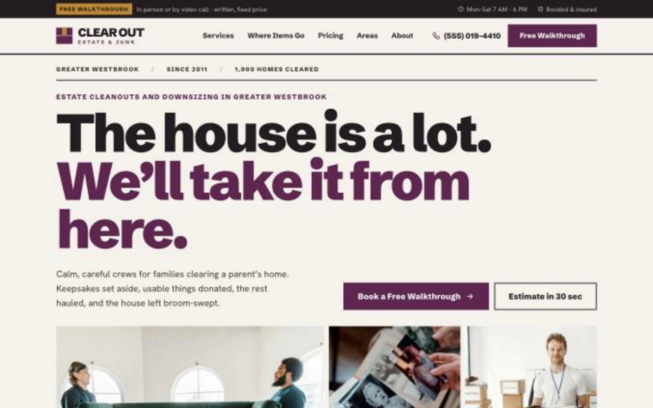 Clear Out estate cleanout design