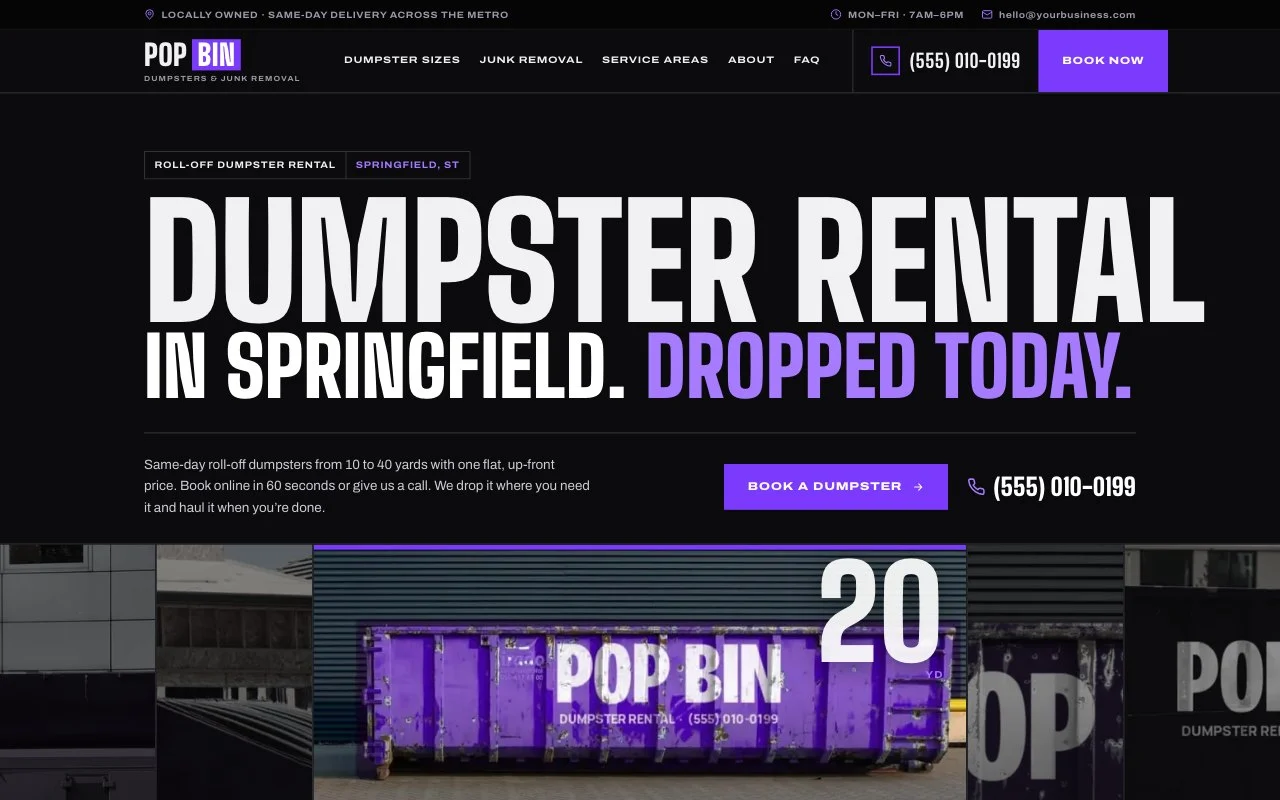 Pop Bin dumpster design