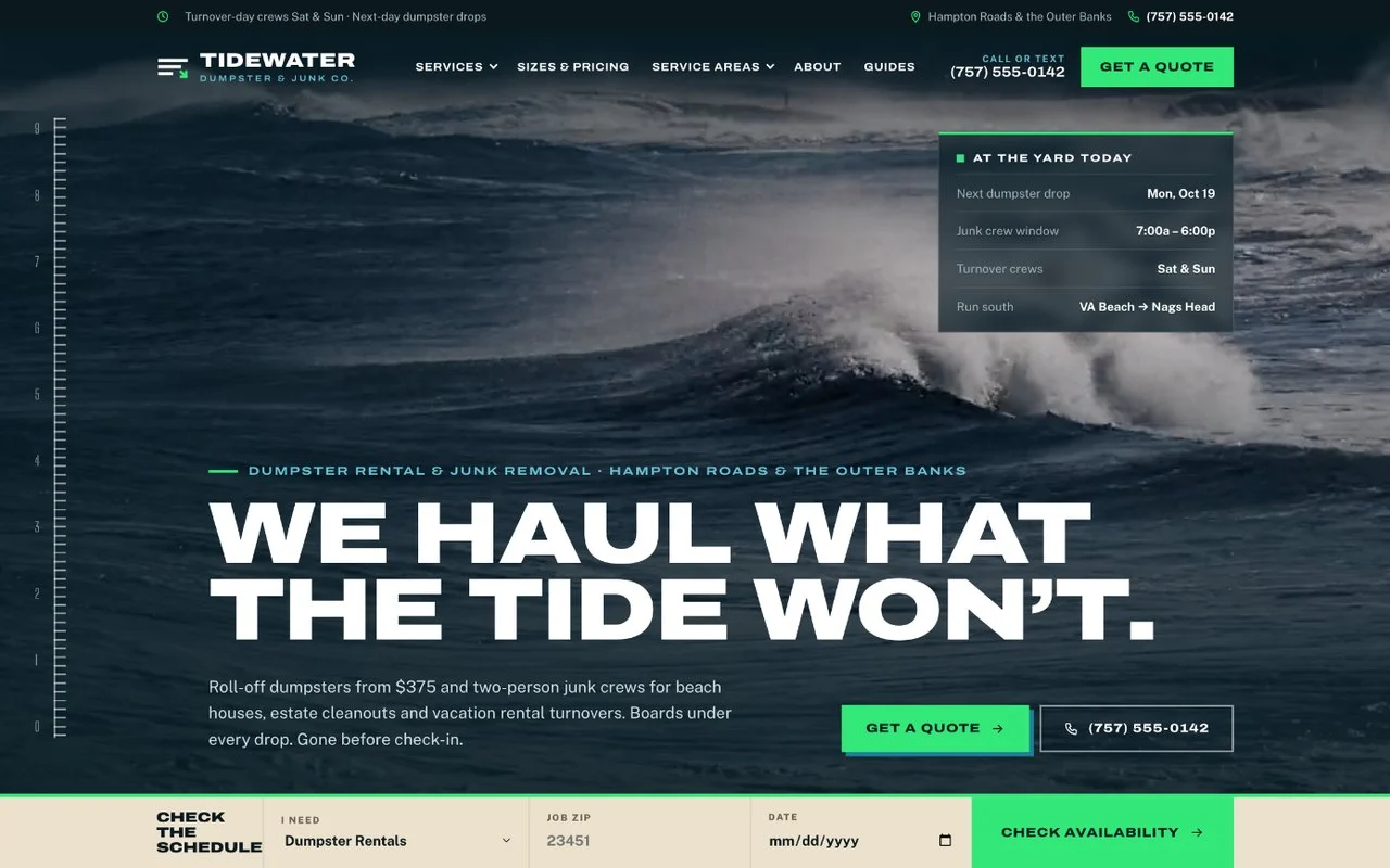 Tidewater coastal design